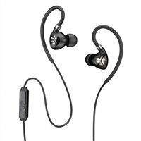 JLab Fit 2.0 Sport Wired Earbuds - Black