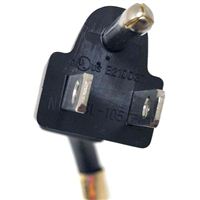 Micro Connectors IEC-60320-C19 Female to NEMA 5-15P Male Heavy Duty Computer Power Cord 6 ft. - Black