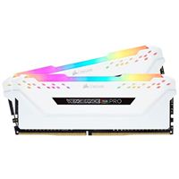 Corsair Vengeance RGB Pro 16GB (2 x 8GB) DDR4-3200 PC4-25600 CL16 Dual Channel Desktop Memory Kit 16GX4M2C320C16W - White