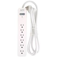 APC SurgeArrest PE665WGMP0 6-Outlet Surge Protector w/ 6 ft. Cord - White