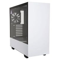  H500 Tempered Glass ATX Mid-Tower Computer Case - White/Black