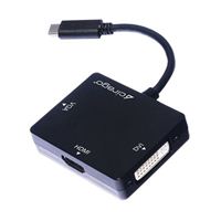 Cirago USB 3.1 Gen 2 (Type-C) Male to HDMI / DVI / VGA Display Adapter