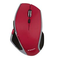 Verbatim 8-Button Wireless Mouse - Red