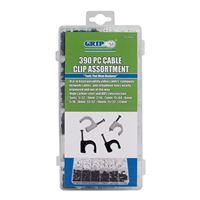 Grip Cable Clip Assortment 390 Pieces