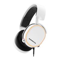 SteelSeries Arctis 5 - RGB Illuminated Gaming Headset with DTS Headphone:X v2.0 Surround - For PC and PlayStation 4 - White