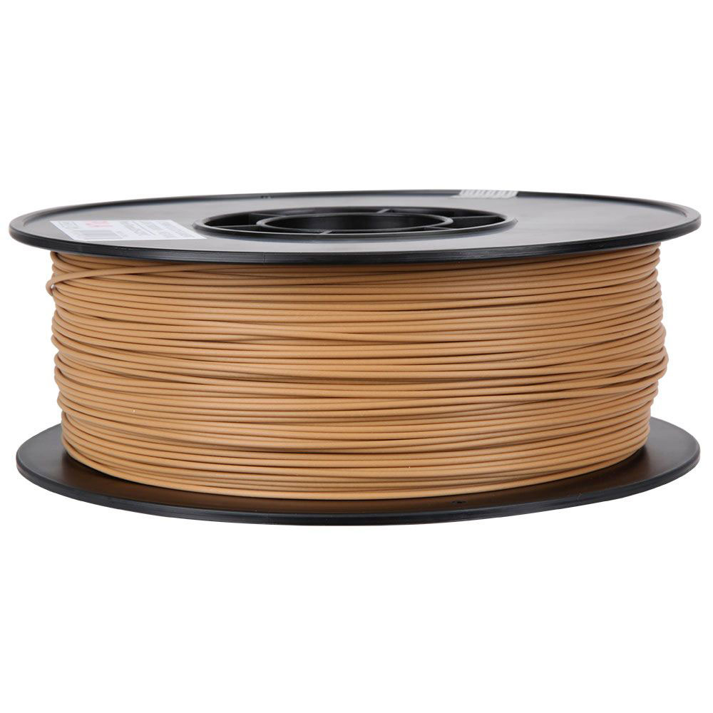 Inland 1.75mm PLA 3D Printer Filament 1kg (2.2 lbs) Cardboard Spool - Light Brown