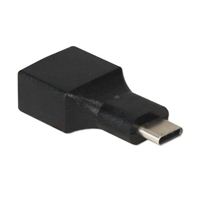 QVS USB 3.1 (Gen 1 Type-C) Male to USB 3.1 (Gen 1 Type-A) Female Adapter - Black