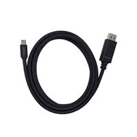 Accell Mini DisplayPort Male to DisplayPort Male 1.4 Video Cable 7 ft. - Black