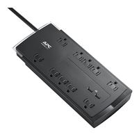 APC SurgeArrest Home/Office Surge Protector, 10 Outlets, 4,320 Joules, 2-USB Type-A w/ 6 ft. Cord - Black