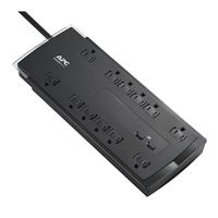 APC SurgeArrest P12U2 12-Outlet Surge Protector w/ 2 USB - Black