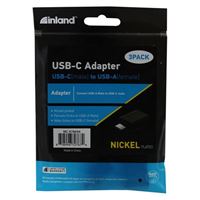 Inland USB Type-C to USB Type-A Adapter 3 pack