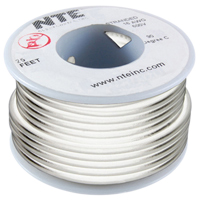 NTE Electronics 22 Gauge Solid Hook-Up Wire 25 Foot