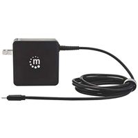 Manhattan 60 W Power Delivery Wall Charger w/ Built-in USB-C Cable + USB Type-A Port - Black