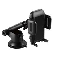  Grip Clip Suction Dashboard/ Windshield Phone Mount - Black