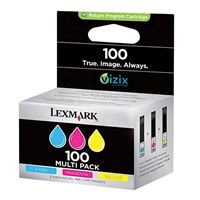 Lexmark 100 Color Return Program Ink Cartridge 3-Pack