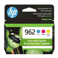 HP 962 | 3 Ink Cartridges | Cyan, Magenta, Yellow | 3HZ96AN, 3HZ97AN, 3HZ98AN
