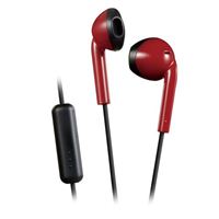 JVC Retro Style Wired Earbuds - Red