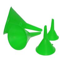 Grip Plastic Funnel Set - 4 Piece