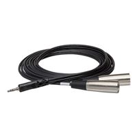 Hosa Technology Stereo 3.5mm TRS to Dual XLR Cable 9.9 ft. - Black