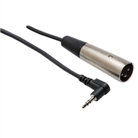 Hosa Technology 3.5mm TRS to XLR Male Cable 5 ft. - Black