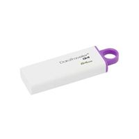 Kingston 64GB DataTraveler I G4 USB 3.1 Gen 1 Flash Drive - White/Purple