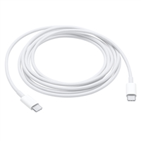 Apple USB 2.0 (Type-C) Male to USB 2.0 (Type-C) Male Charge Cable 6 ft. - White