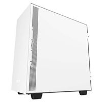 NZXT H510 Tempered Glass ATX Mid-Tower Computer Case - Black/White