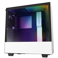  H510i Tempered Glass ATX Mid-Tower Computer Case - White/Black