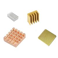 Micro Connectors Copper Heat Sink Kit for Raspberry Pi