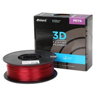 Inland 1.75mm Translucent Red PETG 3D Printer Filament - 1kg Spool (2.2 lbs)