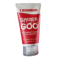 Gamer Goo Antiperspirant Dry Grip for Sweaty Hands Anti Sweat Hand Lotion Non-Sticky, Paraben Free, TSA Travel Safe, Made in USA 1.7 oz. (50mL) (Cinnamon)
