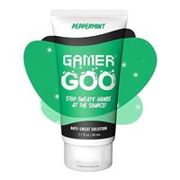 Gamer Goo Antiperspirant Dry Grip for Sweaty Hands Anti Sweat Hand Lotion Non-Sticky, Paraben Free, TSA Travel Safe, Made in USA 1.7 oz. (50mL) (Peppermint)