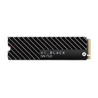 WD Black SN750 2TB SSD 3D V-NAND PCIe NVMe Gen 3 x 4 M.2 2280 Internal Solid State Drive w/ Heatsink