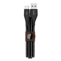 Belkin DuraTek Plus USB 2.0 (Type-A) Male to USB 2.0 (Type-C) Male Charge/ Sync Cable w/ Strap 4 ft. - Black