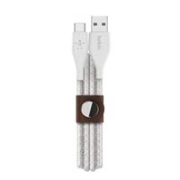 Belkin DuraTek Plus USB 2.0 (Type-A) Male to USB 2.0 (Type-C) Male Charge/ Sync Cable w/ Strap 4 ft. - White