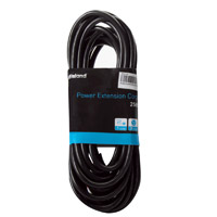 QVS 3 Outlet Power Extension Cord 10 ft. Black - Micro Center