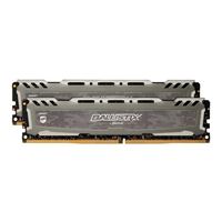 Crucial Ballistix Sport LT 16GB 2 x 8GB DDR4-2666 PC4-21300 CL16 Dual Channel Desktop Memory Kit 2K8G4D26BFSBK - Gray