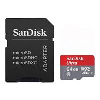 SanDisk Ultra PLUS 64GB microSDHC Class 10/ V10 Flash Memory Card w/ Adapter
