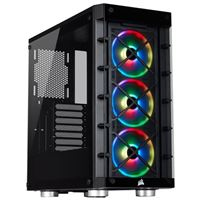 Corsair iCUE 465X RGB Tempered Glass ATX Mid-Tower Computer Case - Black