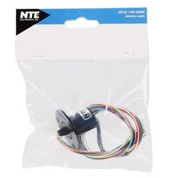 NTE Electronics 12 Wire Slip Ring With Flange