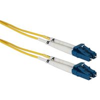QVS LC Male to LC Male Singlemode Fiber Duplex Patch Cable 3.3 ft. - Yellow
