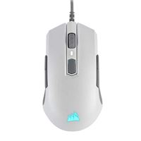 Corsair M55 RGB Pro Wired Ambidextrous Multi-Grip Gaming Mouse - 12,400 DPI Adjustable Sensor - 8 Programmable Buttons - White