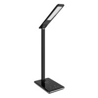 Aluratek LED Foldable Desk Lamp w/ Built-in Wireless Charging Pad