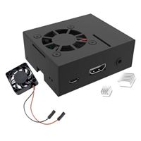 Micro Connectors Aluminum Case with Fan for Raspberry Pi 3 Model A