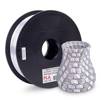 Inland Silk 1.75mm Silver PLA 3D Printer Filament - 1kg Spool (2.2 lbs)