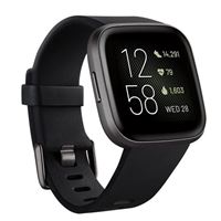 FitBit Versa 2 Smartwatch - Black/Carbon Aluminum