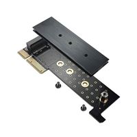 Micro Connectors Low-Profile M.2 NVMe SSD to PCIe X4 Adapter with Heat Sink