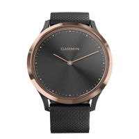 vivomove hr black with rosegold hardware