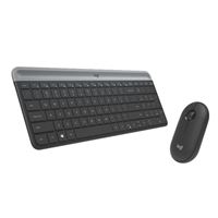 Logitech Slim Wireless Keyboard and Mouse Combo MK470 (Graphite)