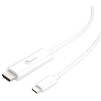 j5createJCC153 USB-C to 4K HDMI 2.0 Cable 5 ft.- White